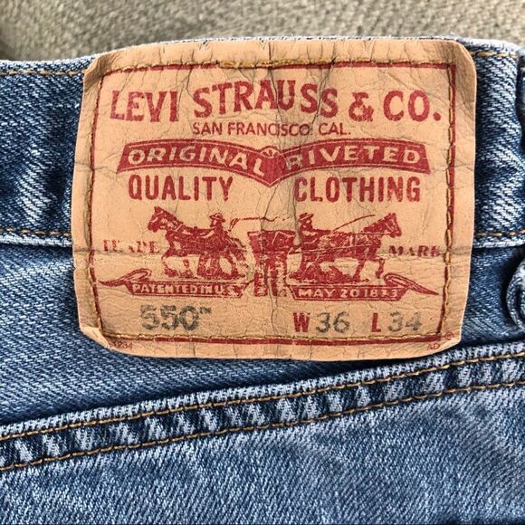 Levi’s 550 Relaxed Fit Jeans 100% Cotton 2006 36 - Picture 7 of 11